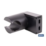 SOPORTE DE DUCHA PARA PARED COLOR NEGRO ABS
