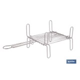 PARRILLA DOBLE INOX 450X 450MM