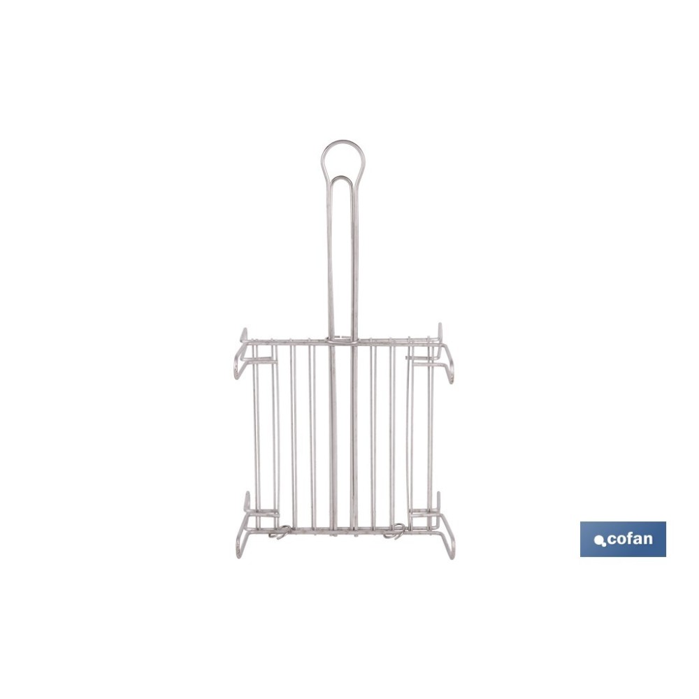 PARRILLA DOBLE INOX 450X 450MM