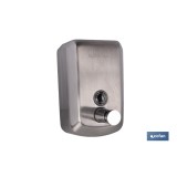DOSIFICADOR DE JABÓN EN ACERO INOXIDABLE 304 CEPILLADO 500 ML 10 X 6 X 15,5 CM