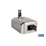 DOSIFICADOR DE JABÓN EN ACERO INOXIDABLE 304 CEPILLADO 500 ML 10 X 6 X 15,5 CM
