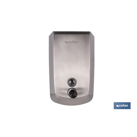 DOSIFICADOR DE JABÓN EN ACERO INOXIDABLE 304 CEPILLADO 1000 ML 12,6 X 6 X 20,3 CM