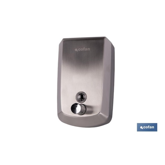 DOSIFICADOR DE JABÓN EN ACERO INOXIDABLE 304 CEPILLADO 1000 ML 12,6 X 6 X 20,3 CM