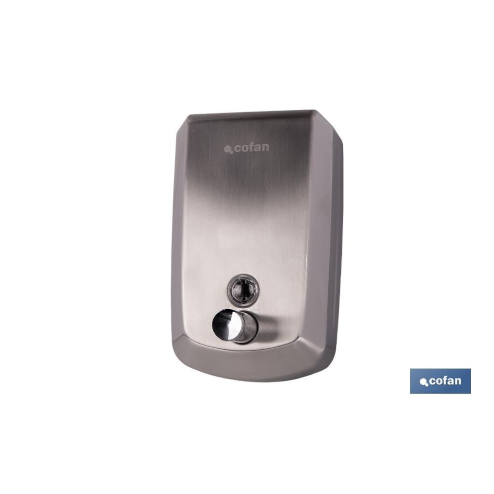 DOSIFICADOR DE JABÓN EN ACERO INOXIDABLE 304 CEPILLADO 1000 ML 12,6 X 6 X 20,3 CM