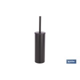ESCOBILLERO PARA INODORO NEGRO MATE DE ACERO GAMA RIBEIRA 9,1 X 9,1 X 39 CM