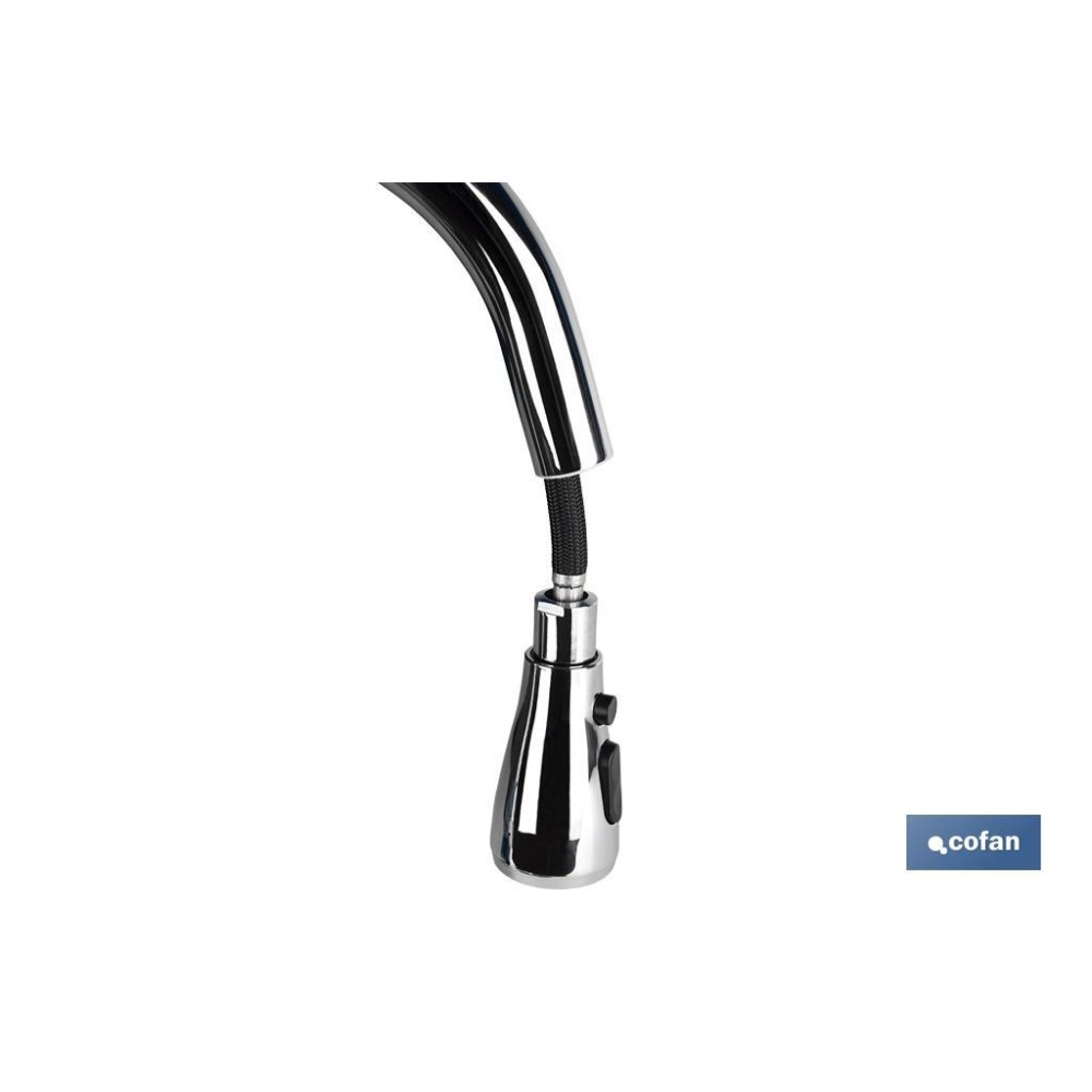 GRIFO COCINA MONOMANDO CON DUCHA 40 MM