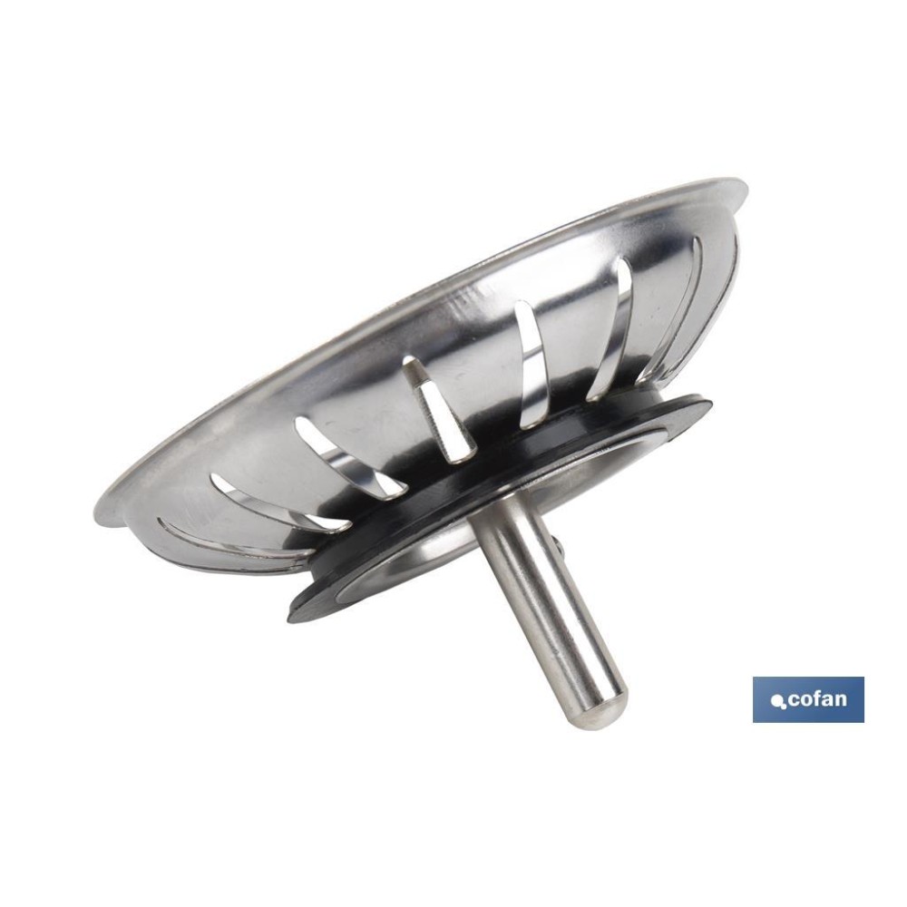 REJILLA FILTRO CESTA DESAGÜE PASADOR METALICO Ø83 MM