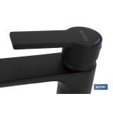 GRIFO MONOMANDO LAVABO NEGRO MATE  25mm MODELO KERCH