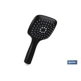 KIT DE DUCHA MANGO+FLEXO+SOPORTE NEGRO