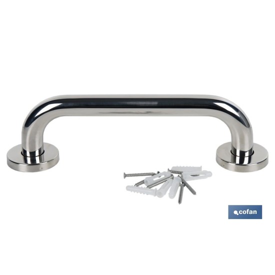 BARRA DE APOYO RECTA DE ACERO INOXIDABLE 304 (30 X 2.5 CM)