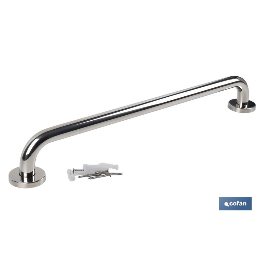 BARRA DE APOYO RECTA DE ACERO INOXIDABLE 304 (60 X 2.5 CM)