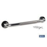 BARRA DE APOYO RECTA ANTIDESLIZANTE DE ACERO INOXIDABLE 304 (30 X 2.5 CM)