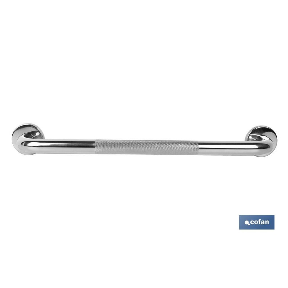 BARRA DE APOYO RECTA ANTIDESLIZANTE DE ACERO INOXIDABLE 304 (50 X 2.5 CM)