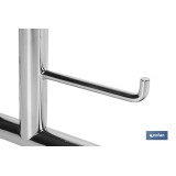 BARRA ABATIBLE PARA APOYO CON ACCESORIO DE PAPEL HIGIENICO 74 cm