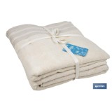 JUEGO DE 2  TOALLAS NATURE 600 G/M2  GAMA INSPIRACIÓN 70X140  100X150 CM