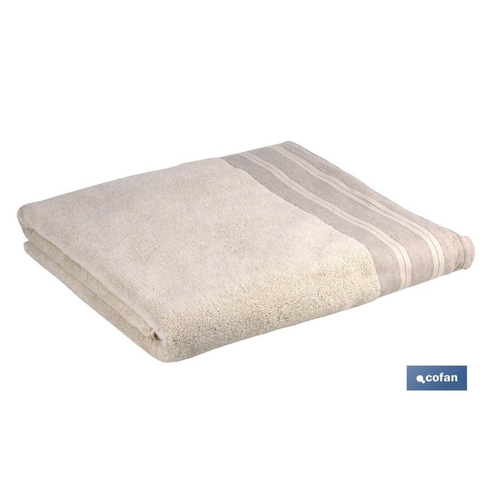 JUEGO DE 2  TOALLAS NATURE 600 G/M2  GAMA INSPIRACIÓN 70X140  100X150 CM
