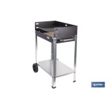 BARBACOA DE CARBÓN CON LADRILLO REFRACTARIO 567 X 360 X 830 MM