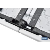 MESA PLEGABLE RECTANGULAR BLANCA CON BLOQUEO DE SEGURIDAD 180x70x72 CM