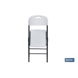 SILLA PLEGABLE BLANCA 46x53x88 cm