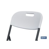 SILLA PLEGABLE BLANCA 46x53x88 CM venta unitaria