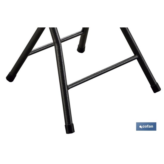 TABURETE PLEGABLE BLANCO 33x30x46cm venta unitaria