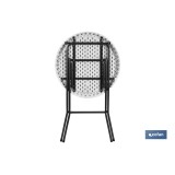 MESA ALTA PLEGABLE BLANCA 80x80x110cm