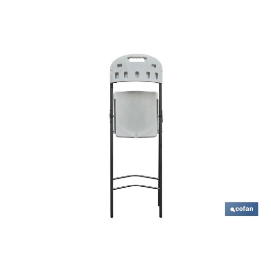SILLA ALTA PLEGABLE BLANCA ALTURA ASIENTO 74cm