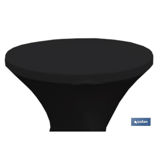 CUBIERTA DE MESA BAR NEGRA