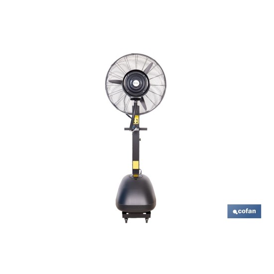 VENTILADOR INDUSTRIAL DE PIE CON NEBULIZACIÓN Y 3 VELOCIDADES Ø65 CM 260 W