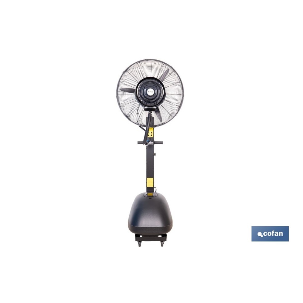 VENTILADOR INDUSTRIAL DE PIE CON NEBULIZACIÓN Y 3 VELOCIDADES Ø65 CM 260 W