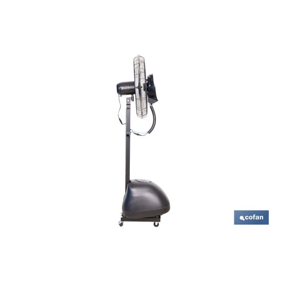 VENTILADOR INDUSTRIAL DE PIE CON NEBULIZACIÓN Y 3 VELOCIDADES Ø65 CM 260 W