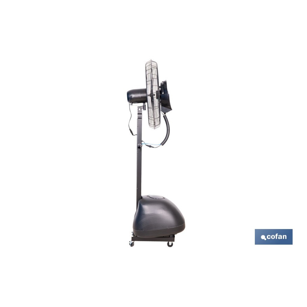 VENTILADOR INDUSTRIAL DE PIE CON NEBULIZACIÓN Y 3 VELOCIDADES Ø65 CM 260 W