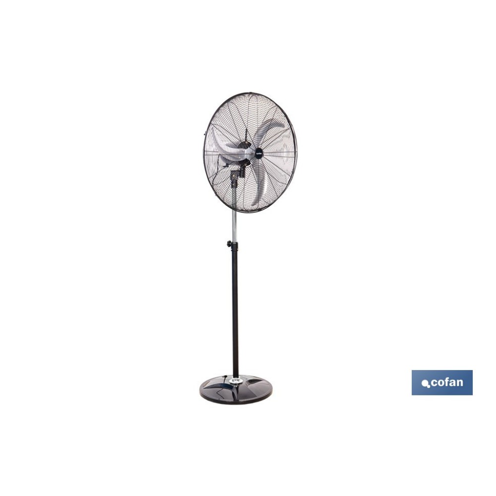 VENTILADOR INDUSTRIAL DE PIE OSCILANTE CON 3 VELOCIDADES Ø50 CM 140 W