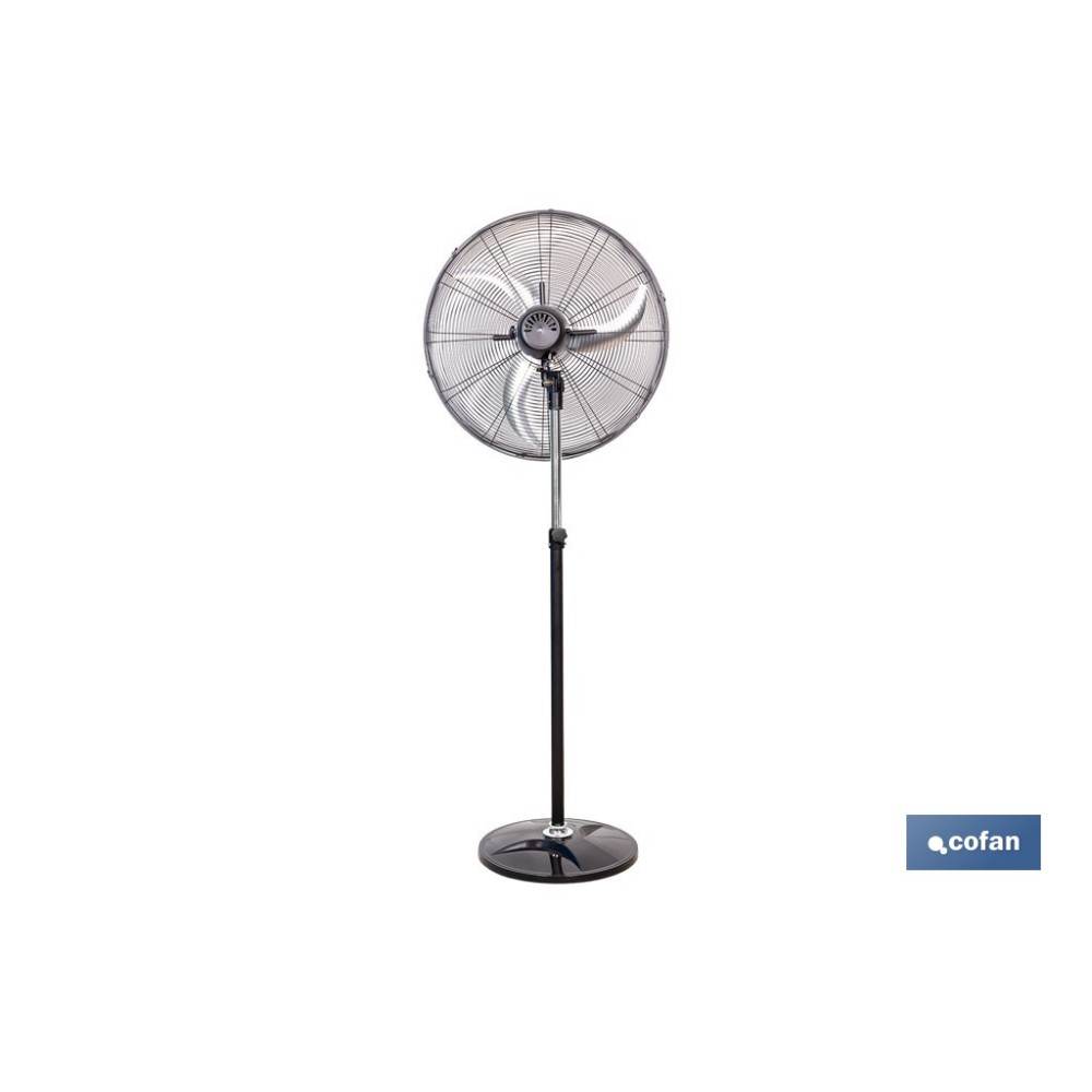 VENTILADOR INDUSTRIAL DE PIE OSCILANTE CON 3 VELOCIDADES Ø50 CM 140 W