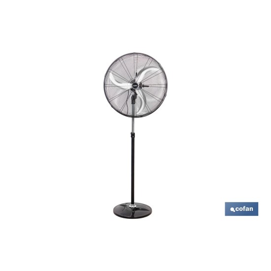 VENTILADOR INDUSTRIAL DE PIE OSCILANTE CON 3 VELOCIDADES Ø65 CM 200 W