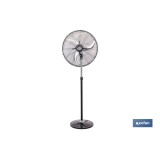VENTILADOR INDUSTRIAL DE PIE OSCILANTE CON 3 VELOCIDADES Ø75 CM 240 W