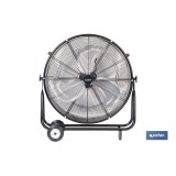 VENTILADOR INDUSTRIAL DE SUELO CON 2 VELOCIDADES Ø90 CM 300 W