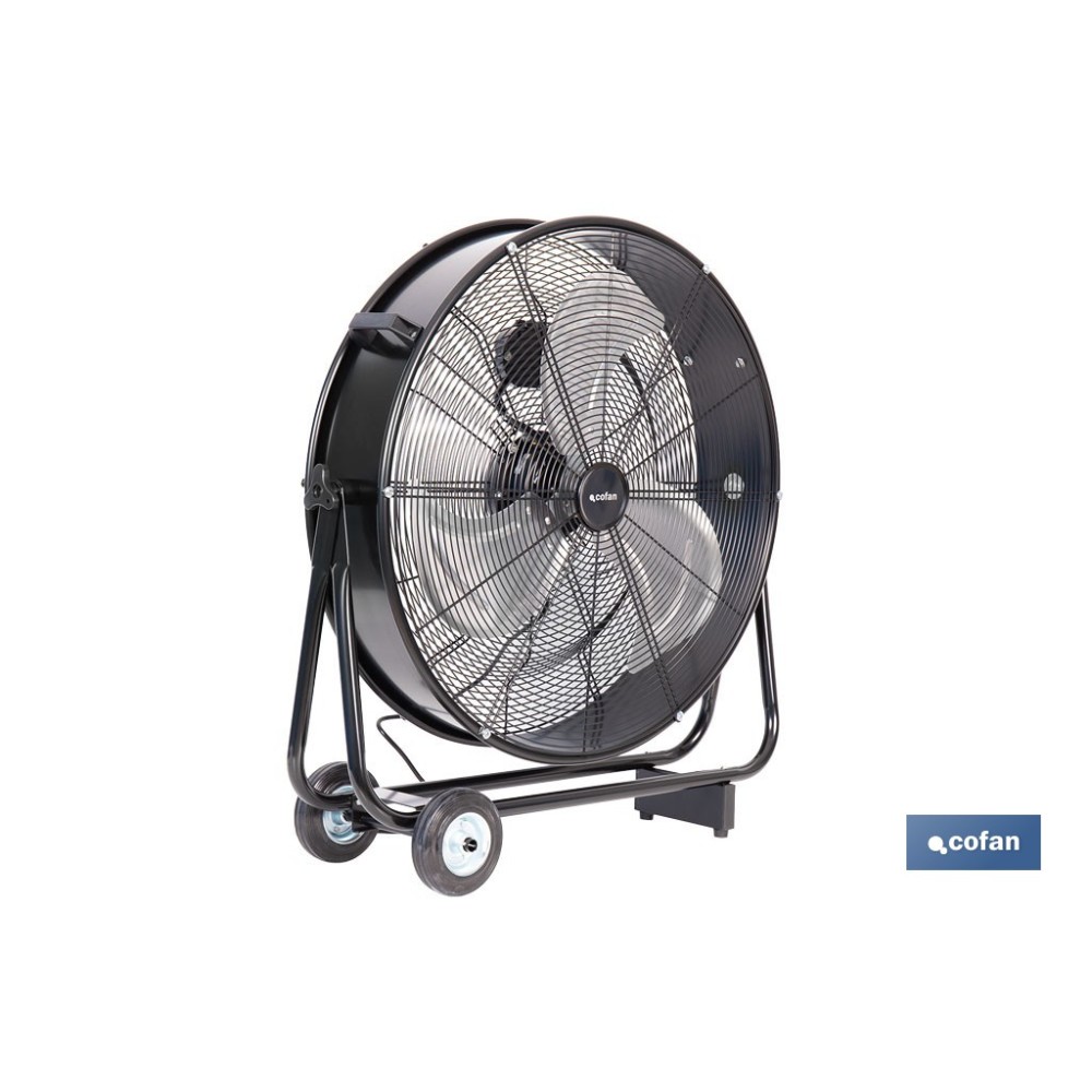 VENTILADOR INDUSTRIAL DE SUELO CON 2 VELOCIDADES Ø90 CM 300 W
