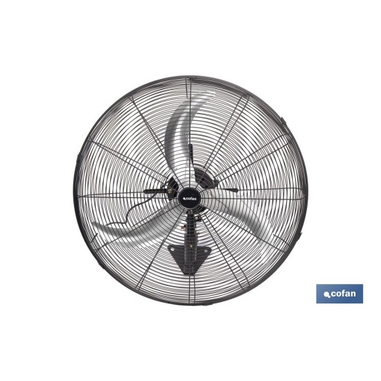 VENTILADOR INDUSTRIAL DE PARED OSCILANTE CON 3 VELOCIDADES Ø65 CM 200 W