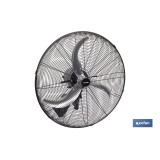 VENTILADOR INDUSTRIAL DE PARED OSCILANTE CON 3 VELOCIDADES Ø65 CM 200 W