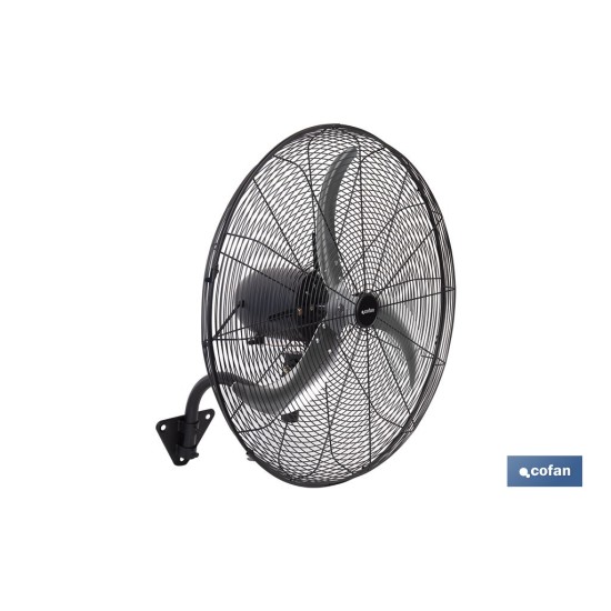 VENTILADOR INDUSTRIAL DE PARED OSCILANTE CON 3 VELOCIDADES Ø65 CM 200 W