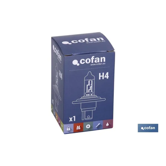 LÁMPARA HALÓGENA COFAN H4 (P43t) 24V 75/70W