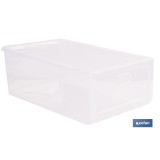 ZAPATERO APILABLE TRANSPARENTE 35,5 X 24,5 X 13,5 CM