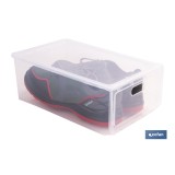 ZAPATERO APILABLE TRANSPARENTE 35,5 X 24,5 X 13,5 CM