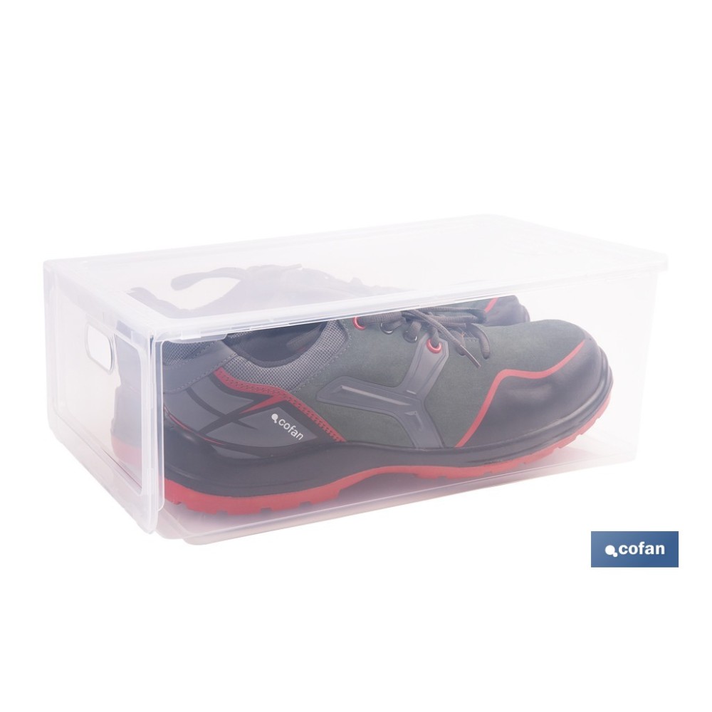 ZAPATERO APILABLE TRANSPARENTE 35,5 X 24,5 X 13,5 CM