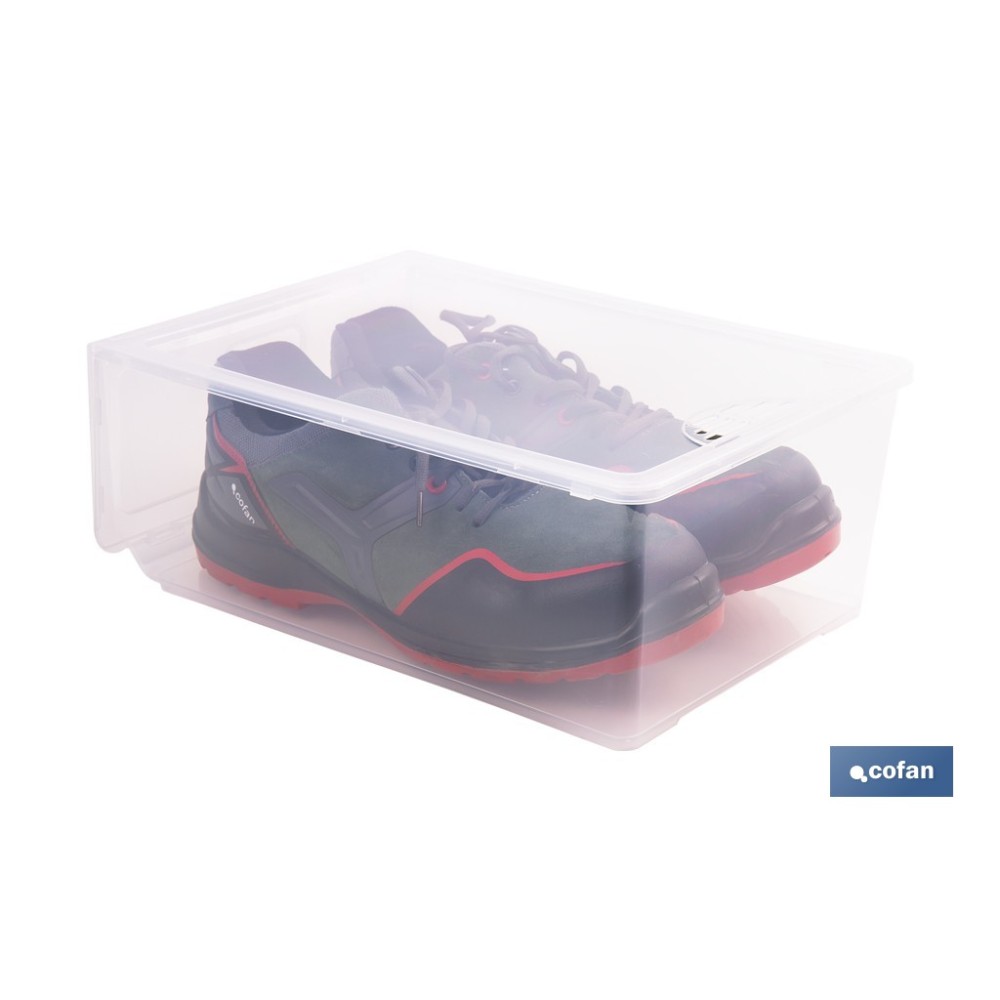 ZAPATERO APILABLE TRANSPARENTE 35,5 X 24,5 X 13,5 CM