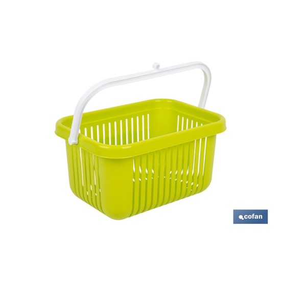CESTA PARA PINZAS VERDE LIMA 27 X 21 X 14 CM