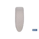 FUNDA ACOLCHADA PARA TABLA DE PLANCHAR 135 X 53 CM  LUNARES