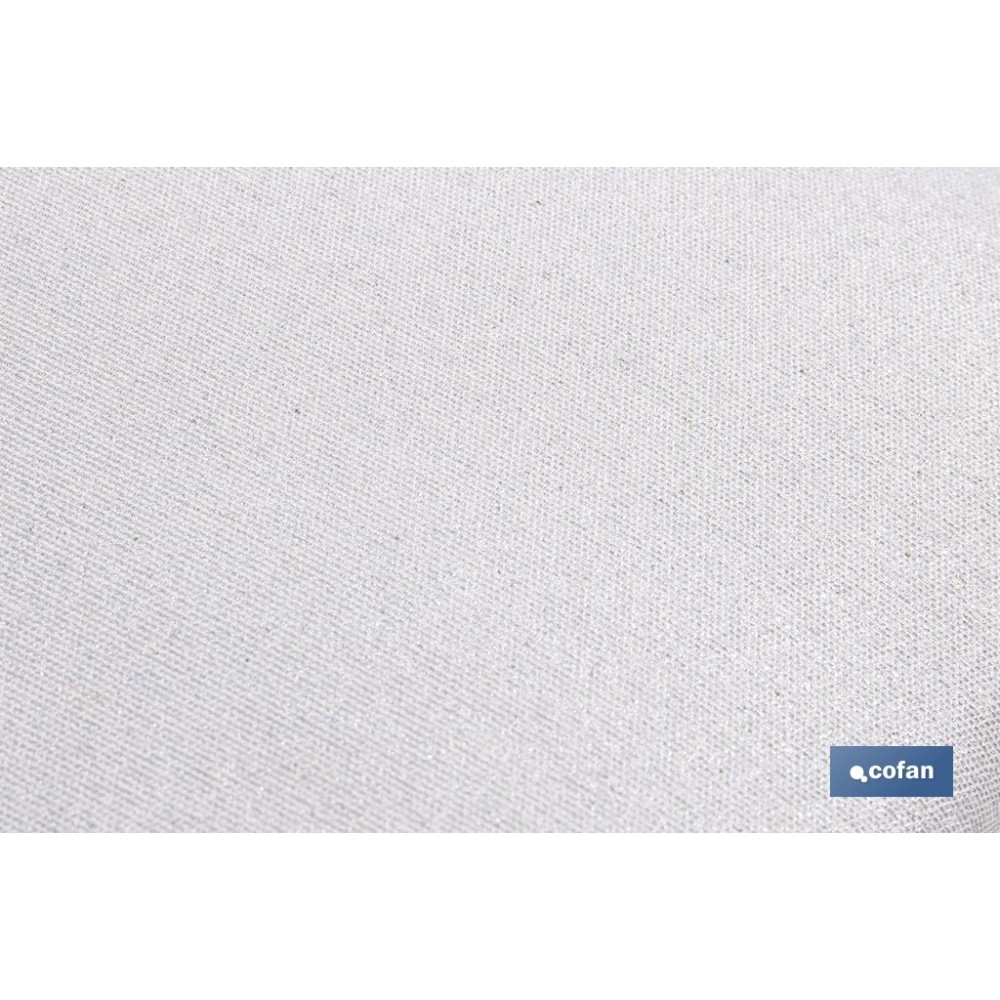 FUNDA ACOLCHADA PARA TABLA DE PLANCHAR 135 X 53 CM  GRIS METALIZADO
