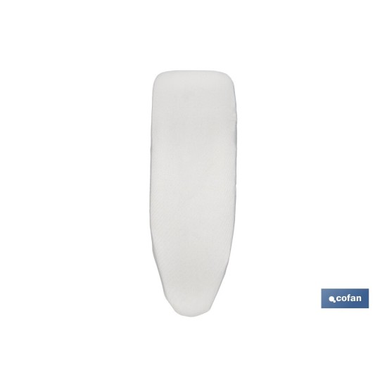 FUNDA ACOLCHADA PARA TABLA DE PLANCHAR 140 X 60 CM GRIS METALIZADO